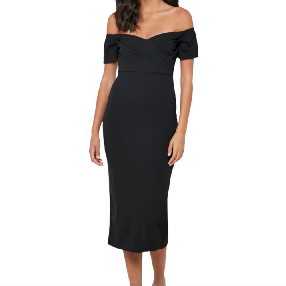 Off The Shoulders Midi Dress